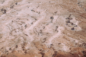 A valley of winter streams near ancient Masada, Israel