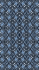 Ornate geometric pattern and abstract colored background