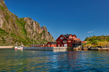 Norway. Lofoten Islands Norwegian nature. Scandinavian travel