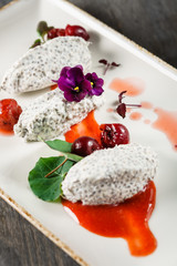 dessert with chia seeds