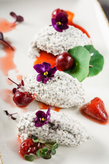 dessert with chia seeds