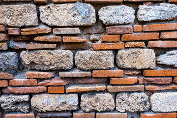 Old and ancient brick wall. Grunge textureed background