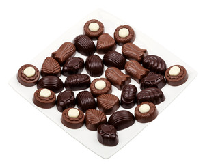 Plate of chocolates