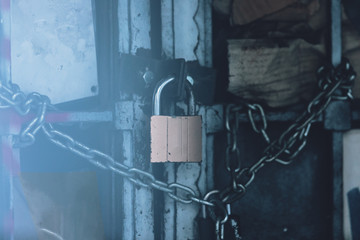 padlock protection strong security with iron lock safeguard metal locking. gdpr general data...