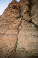 Clmbing pitch along the exterior of Fort Rock in rural Central Oregon.