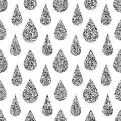 Seamless vector pattern with silver element