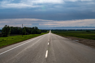 Road Trip - Journey - Open highway on the prairies