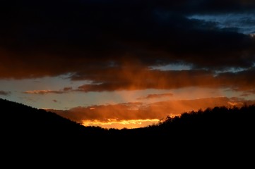 colors of the sunset
