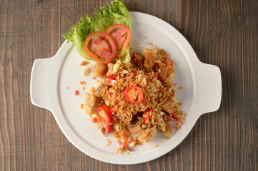 Fried Pork Ribs,thai food