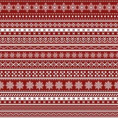 Christmas seamless ornamental pattern