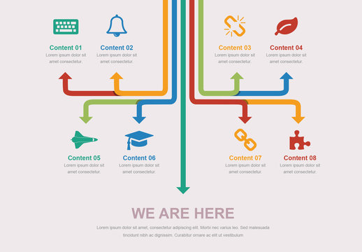 Arrow Process Timeline Infographic Layout