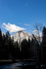 Half Dome and Merced River Yosemite National Park