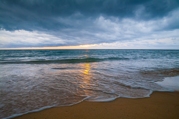 Thailand. Sea background, sunset