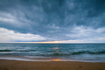 Thailand. Sea background, sunset