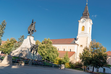 the view on Kecskemet town in Hungary
