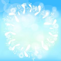 blurred sky background with a pattern