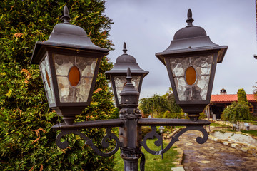 Interesting outdoor lighting lamps used for decor and night lighting.