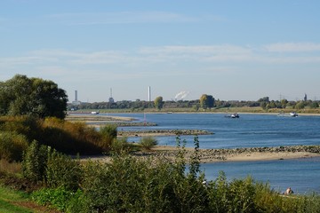 Fototapeta premium Niedrigwasser am Fluss