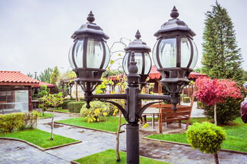 Interesting outdoor lighting lamps used for decor and night lighting.