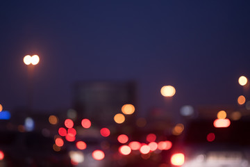 bokeh light background in modern city