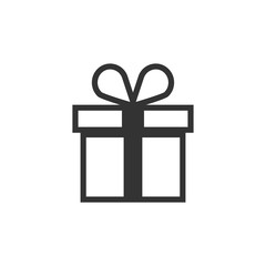 Gift box icon design template illustration