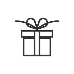 Gift box icon design template illustration