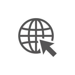 World wide web icon design template illustration