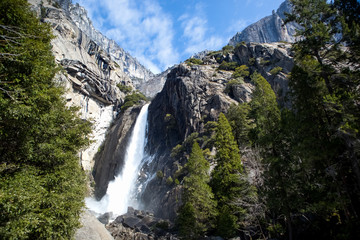 Naklejka na ściany i meble Yosemite Falls, Yosemite National Park, California, USA