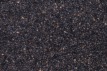 Black Sesame Organic For Background Close-up.