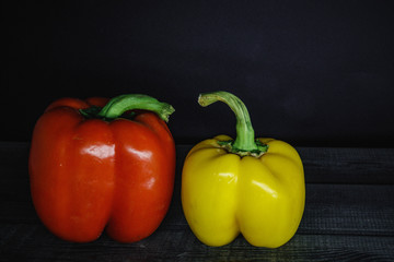 yellow and red pepper