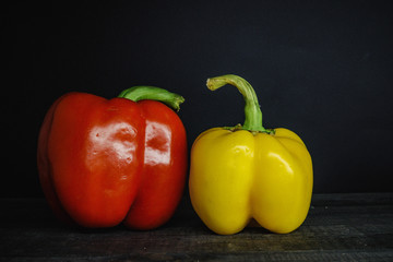 yellow and red pepper