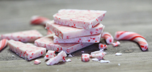 Peppermint Bark fudge