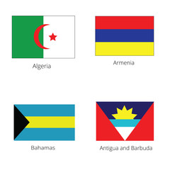 set of badges with flag of cuba vector illustration