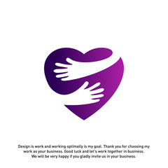 Love Care Creative logo concepts, Heart Care logo, elements and symbols, template - Vector