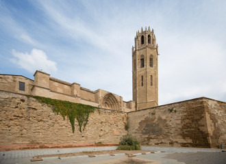 La Seu Vella (The Old Cathedral) of Lleida (Lerida) city in Catalonia, Spain