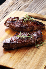 Barbecue Rib Eye Steak or rump steak - Dry Aged Wagyu Entrecote Steak