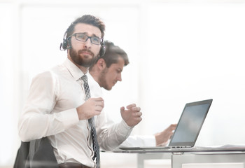 business center consultants at the Desk