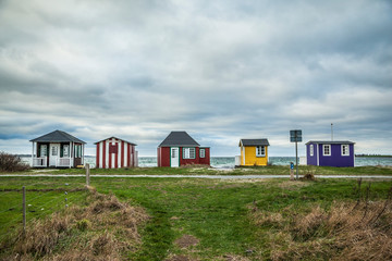 beach huts