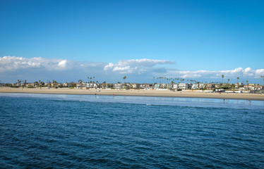 Fototapeta premium Monterey Coastline and skyline from the ocean