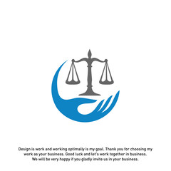 Law Care Logo design template. Law Firm logo concepts. Attorney logo concepts Vector
