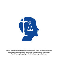 Law Firm with People Logo design template. Law Firm logo concepts. Attorney logo vector