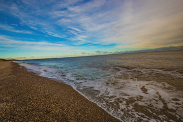 Getting close to sunset on the Suffolk coast