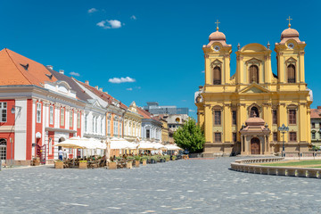 Fototapeta na wymiar City centre of Timisaora in Romania