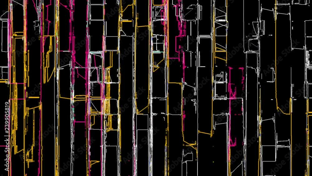Poster noise lines moving abstract glitch background
