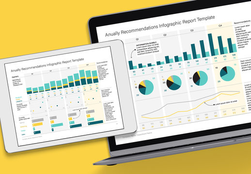 Annual Report Recommendations Infographic Layout