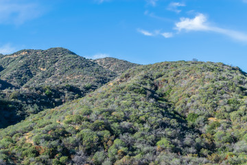 Dry mountains of Southern California on winter day