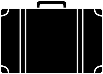 Suitcase silhouette icon