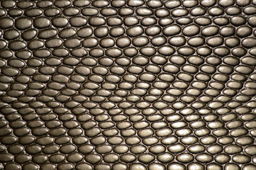 Textured leather gold color close-up