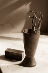 Old barber shop, fragment