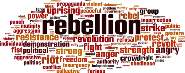 Rebellion word cloud